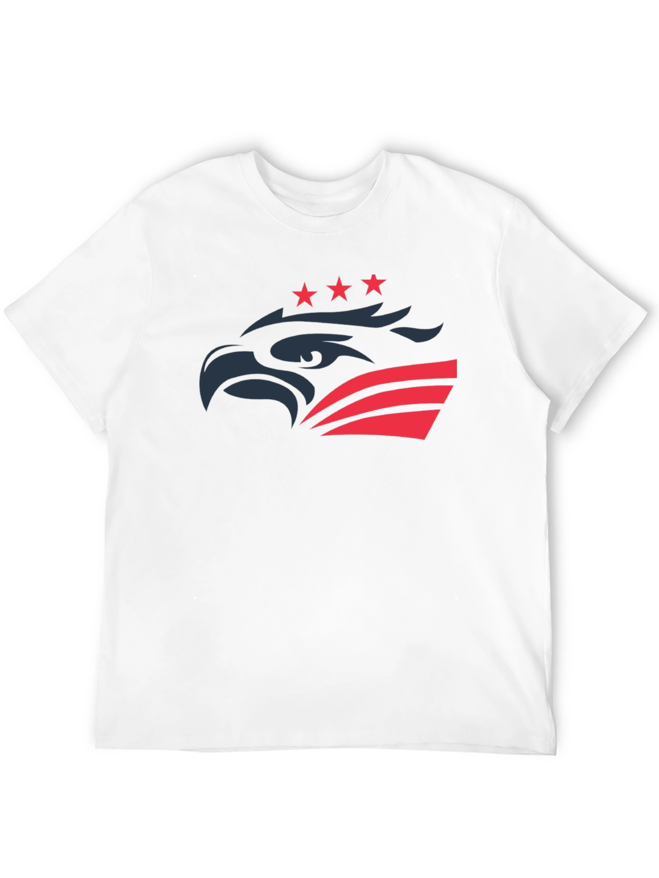 Patriotic Eagle Graphic Tee - Black