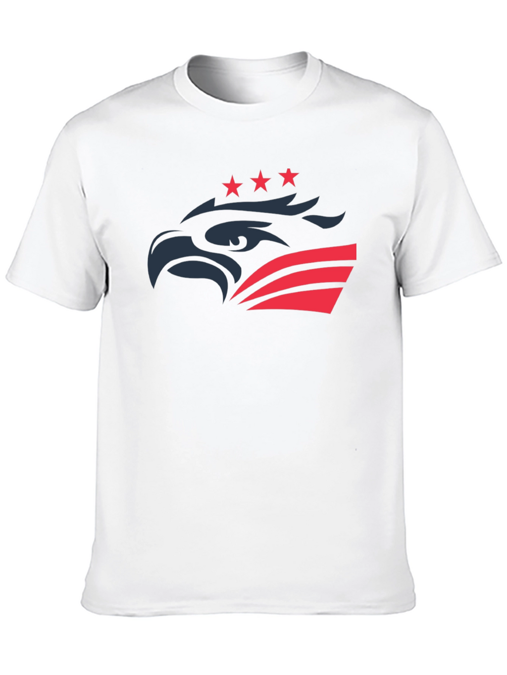 Patriotic Eagle Graphic Tee - Black