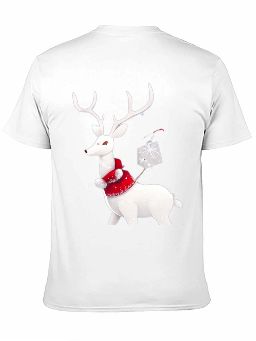 Festive Reindeer Graphic Tee - Holiday Apparel
