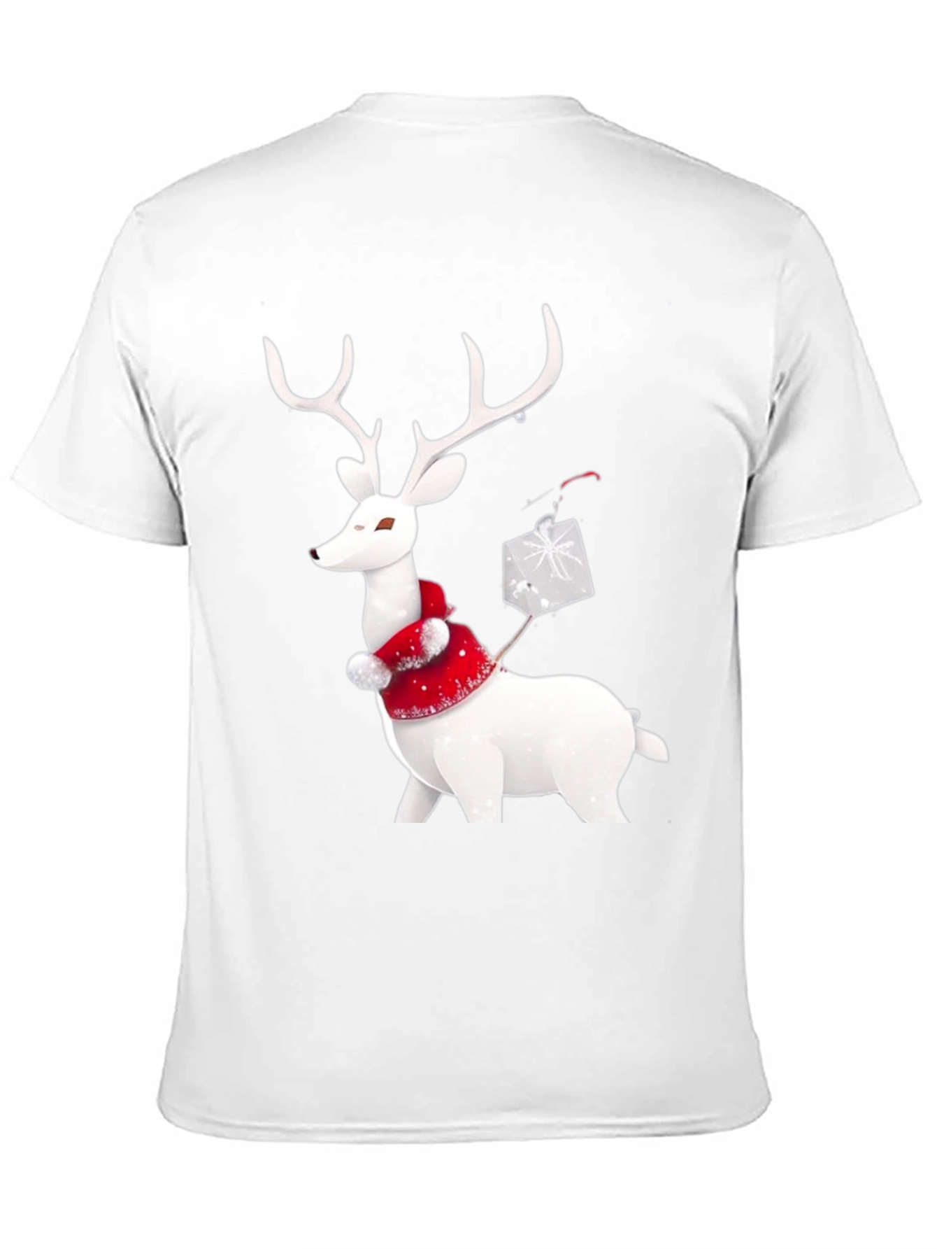 Festive Reindeer Graphic Tee - Holiday Apparel