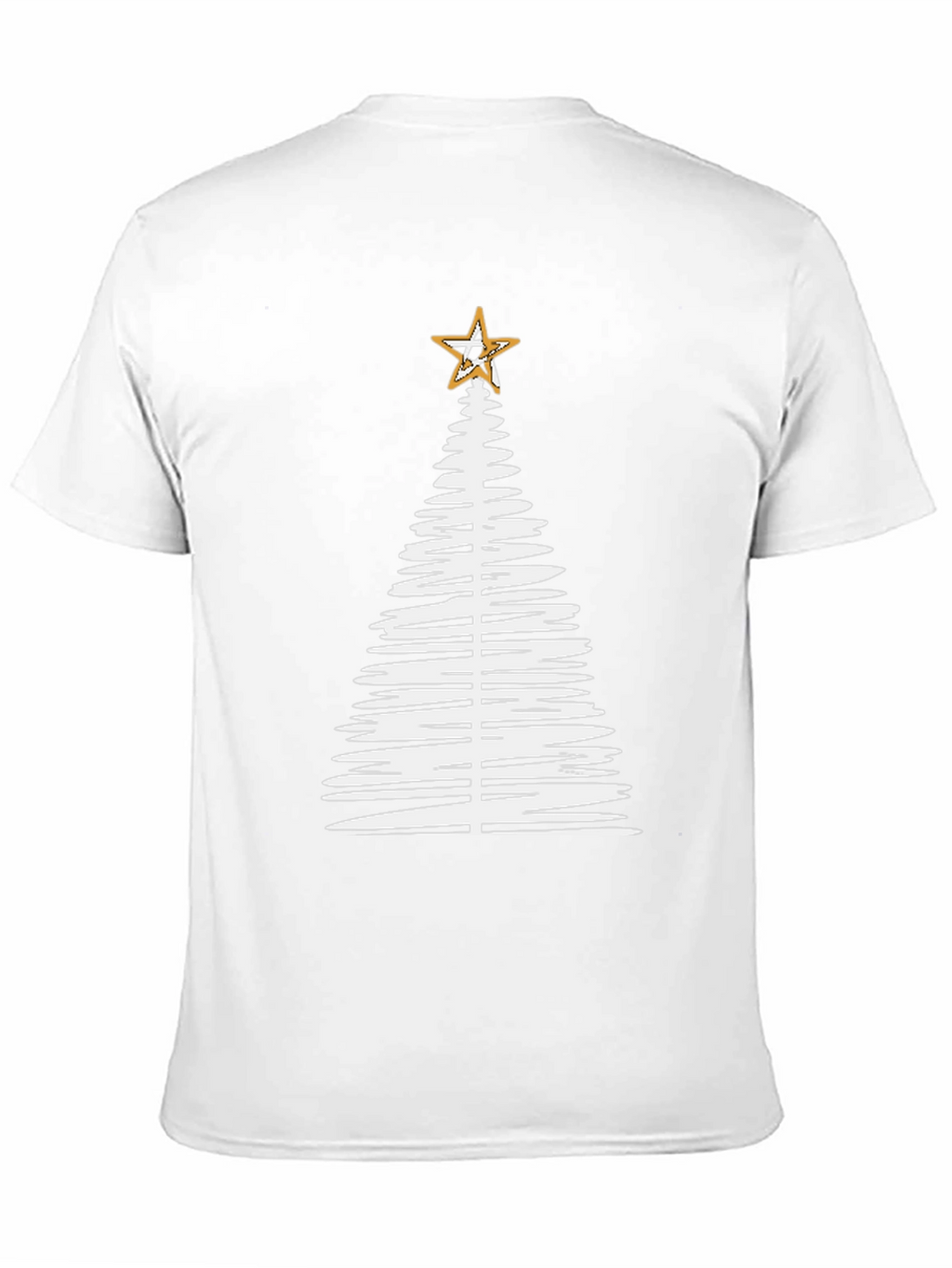 Christmas Tree Star Black Graphic Tee