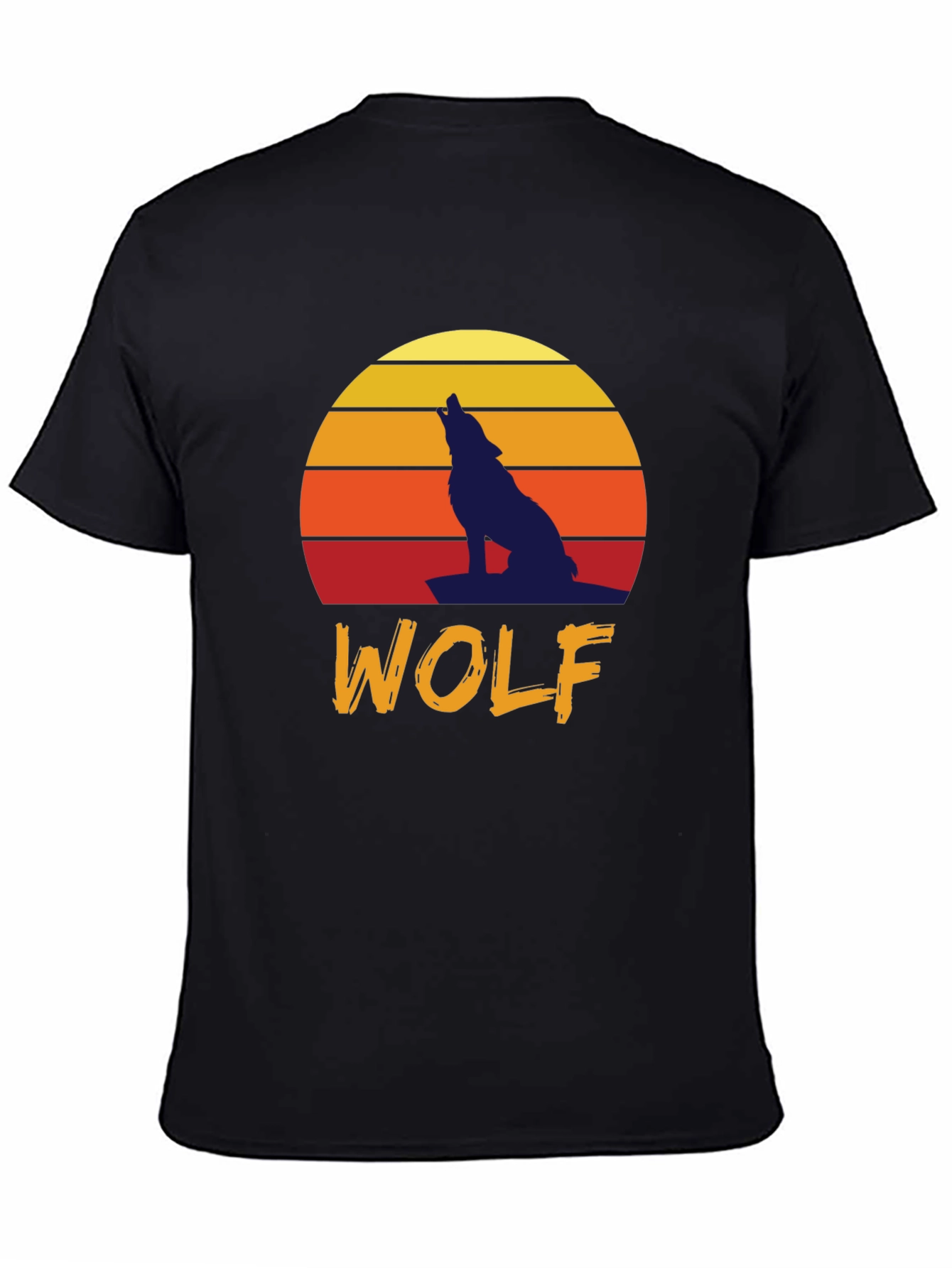 Wolf Sunset Graphic Tee - Vintage Style T-Shirt
