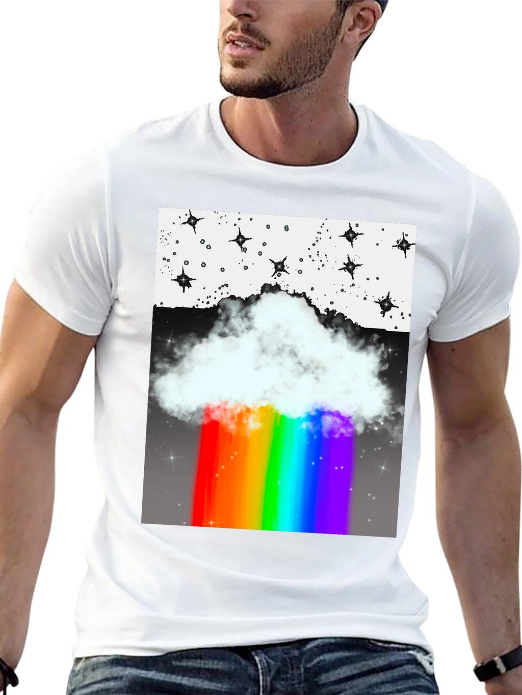 Rainbow Cloud Graphic Tee