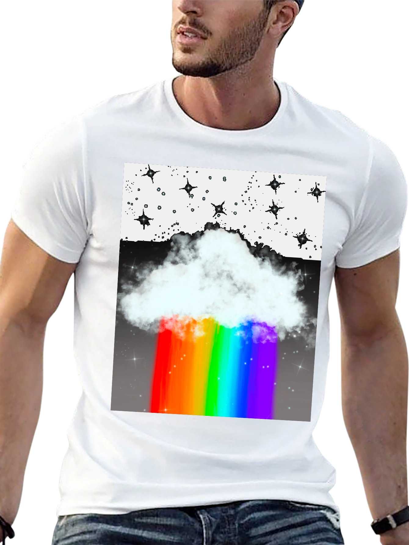 Rainbow Cloud Graphic Tee