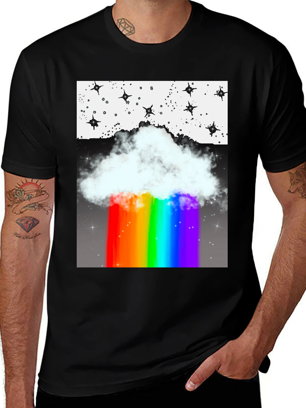 Rainbow Cloud Graphic Tee