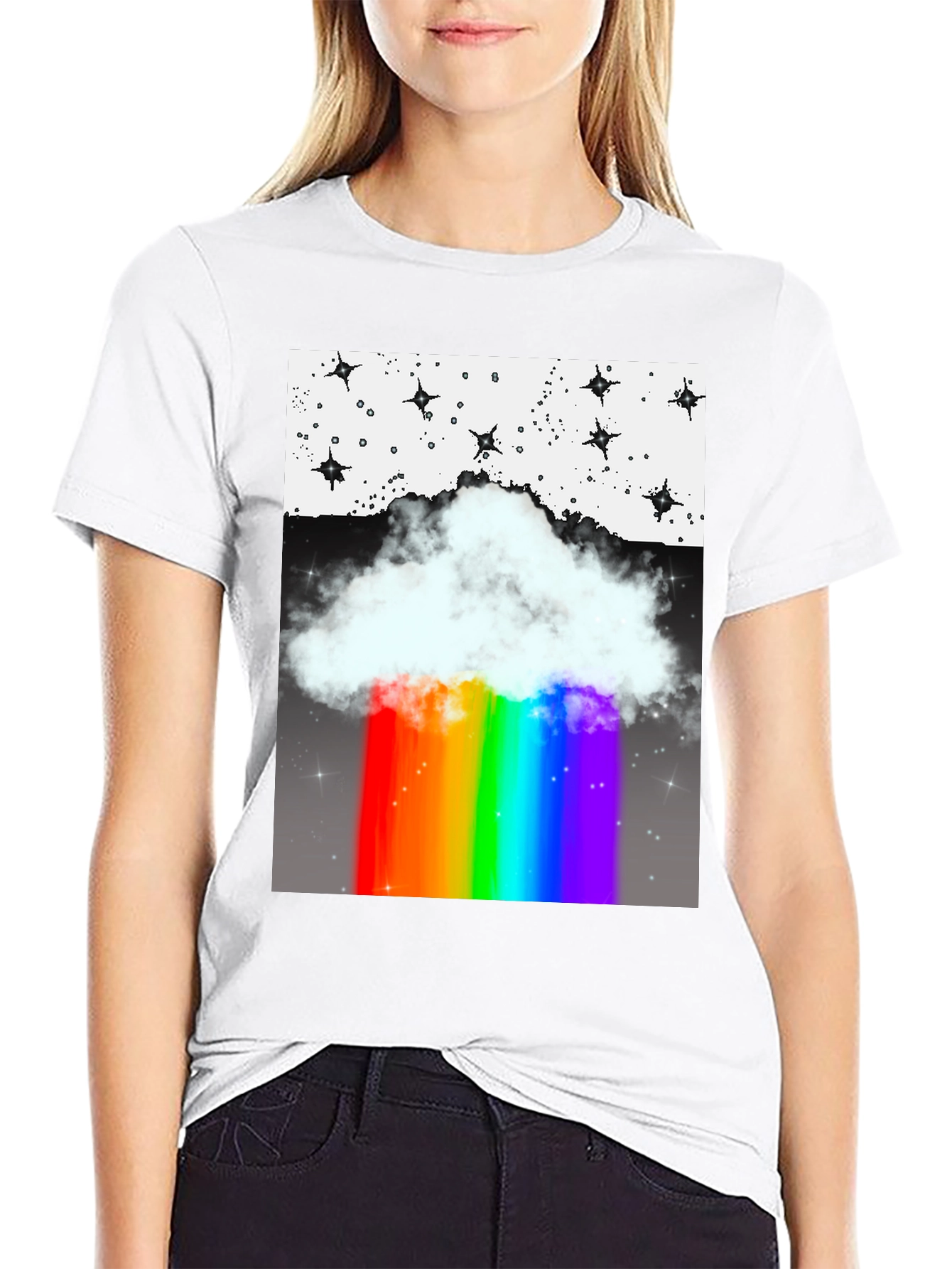 Rainbow Cloud Graphic Tee