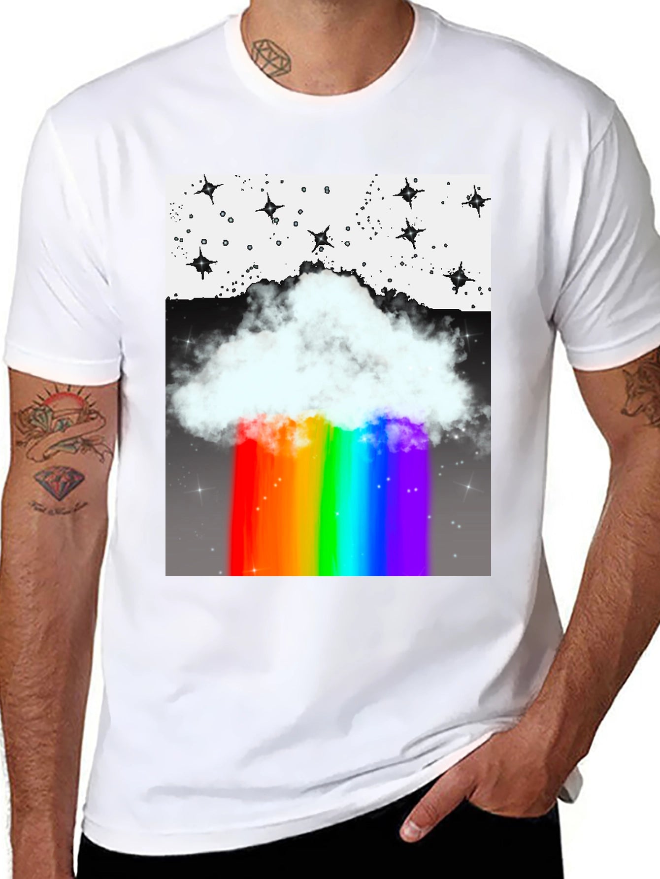 Rainbow Cloud Graphic Tee