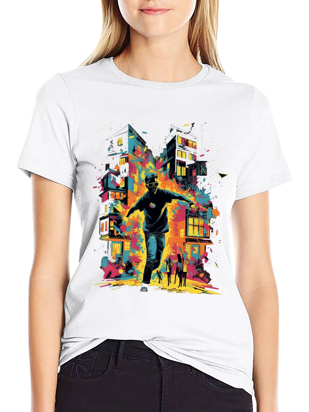 Abstract City Graphic Tee
