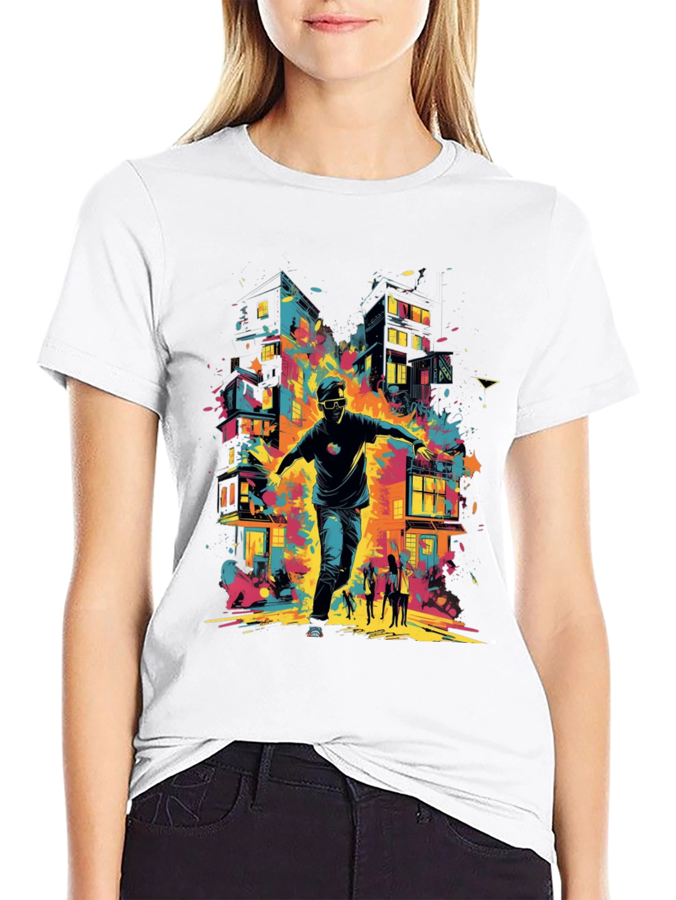 Abstract City Graphic Tee