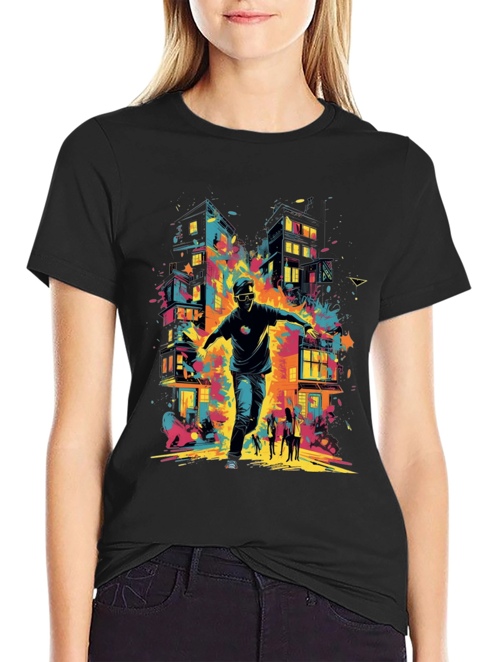 Abstract City Graphic Tee
