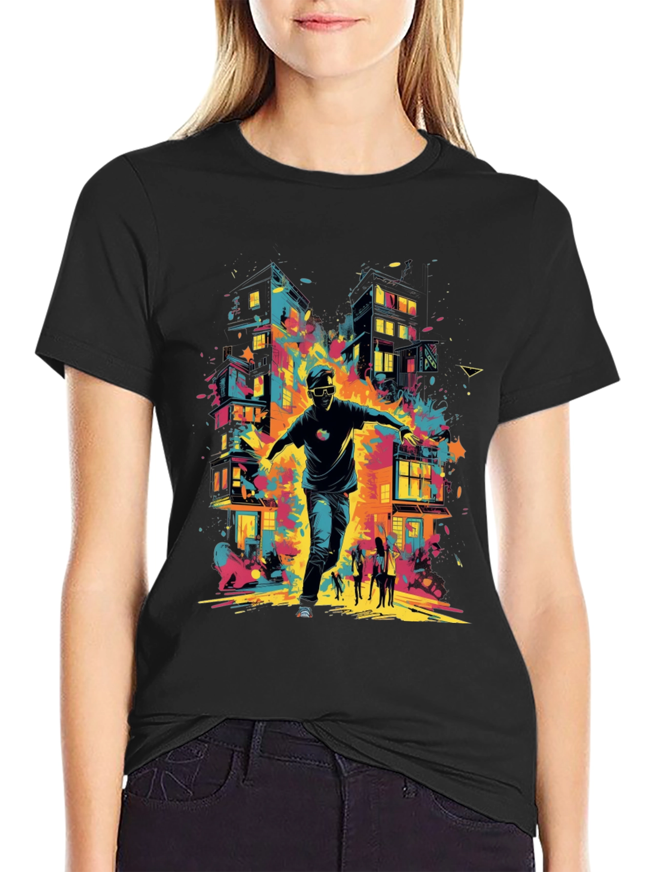 Abstract City Graphic Tee