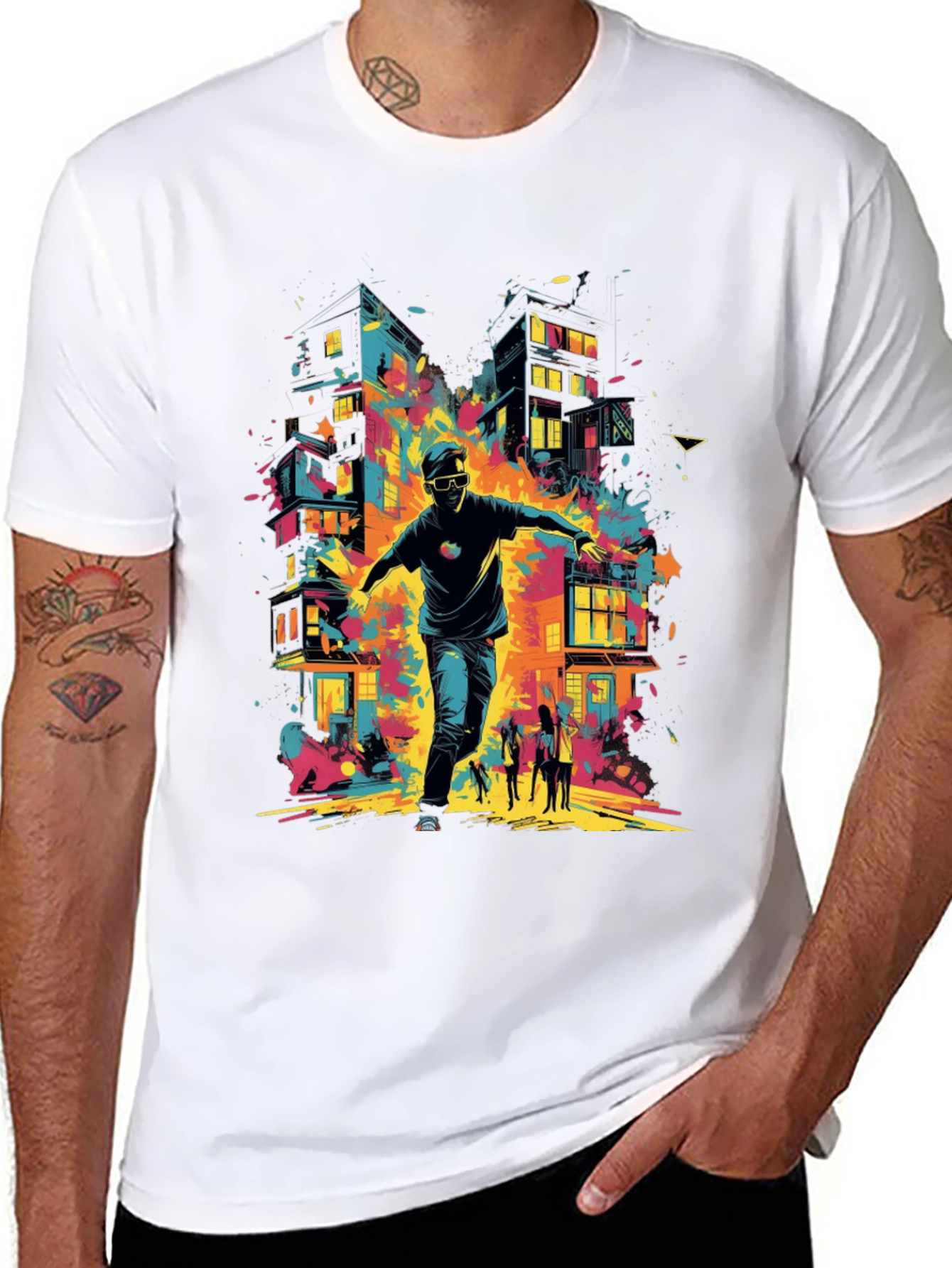 Abstract City Graphic Tee