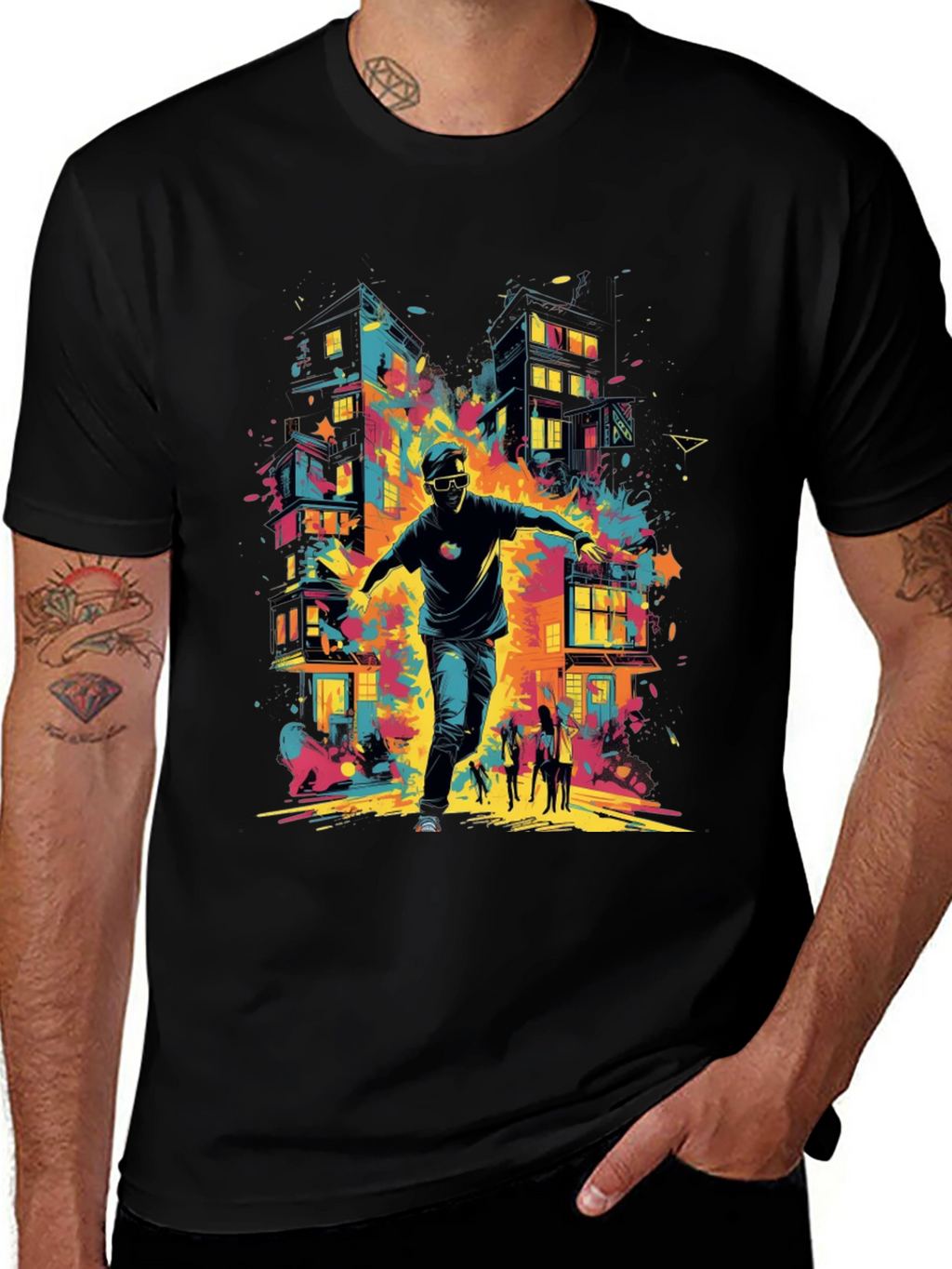 Abstract City Graphic Tee