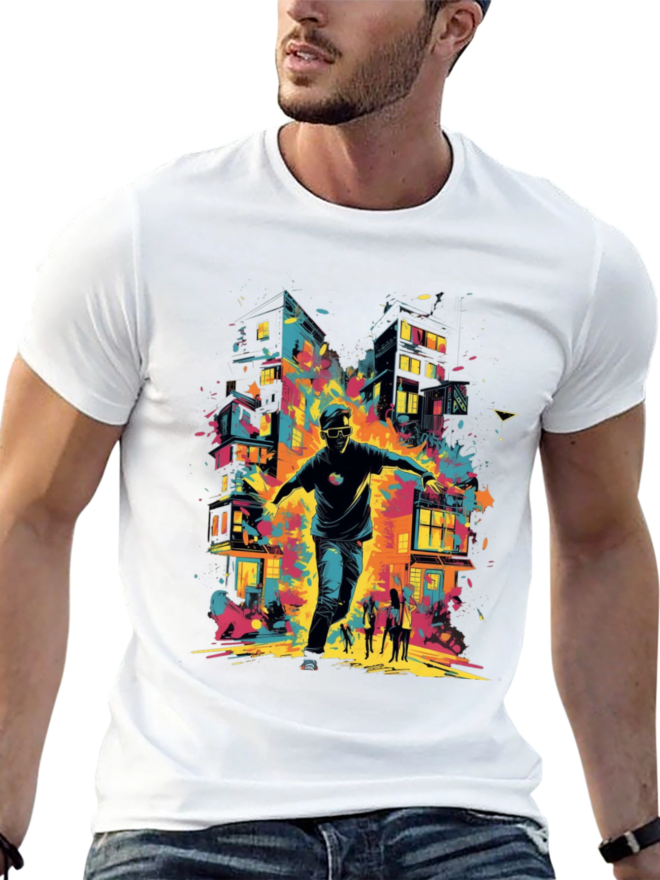 Abstract City Graphic Tee