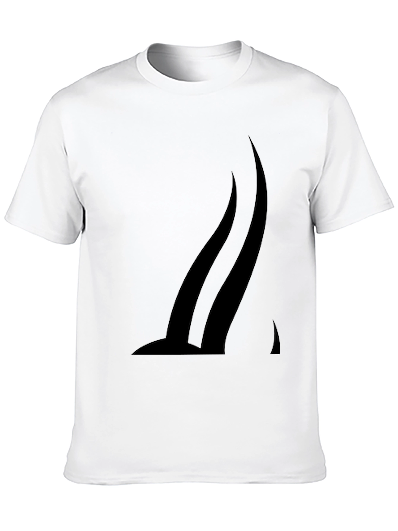 Modern Black T-Shirt with Abstract Graphic Design