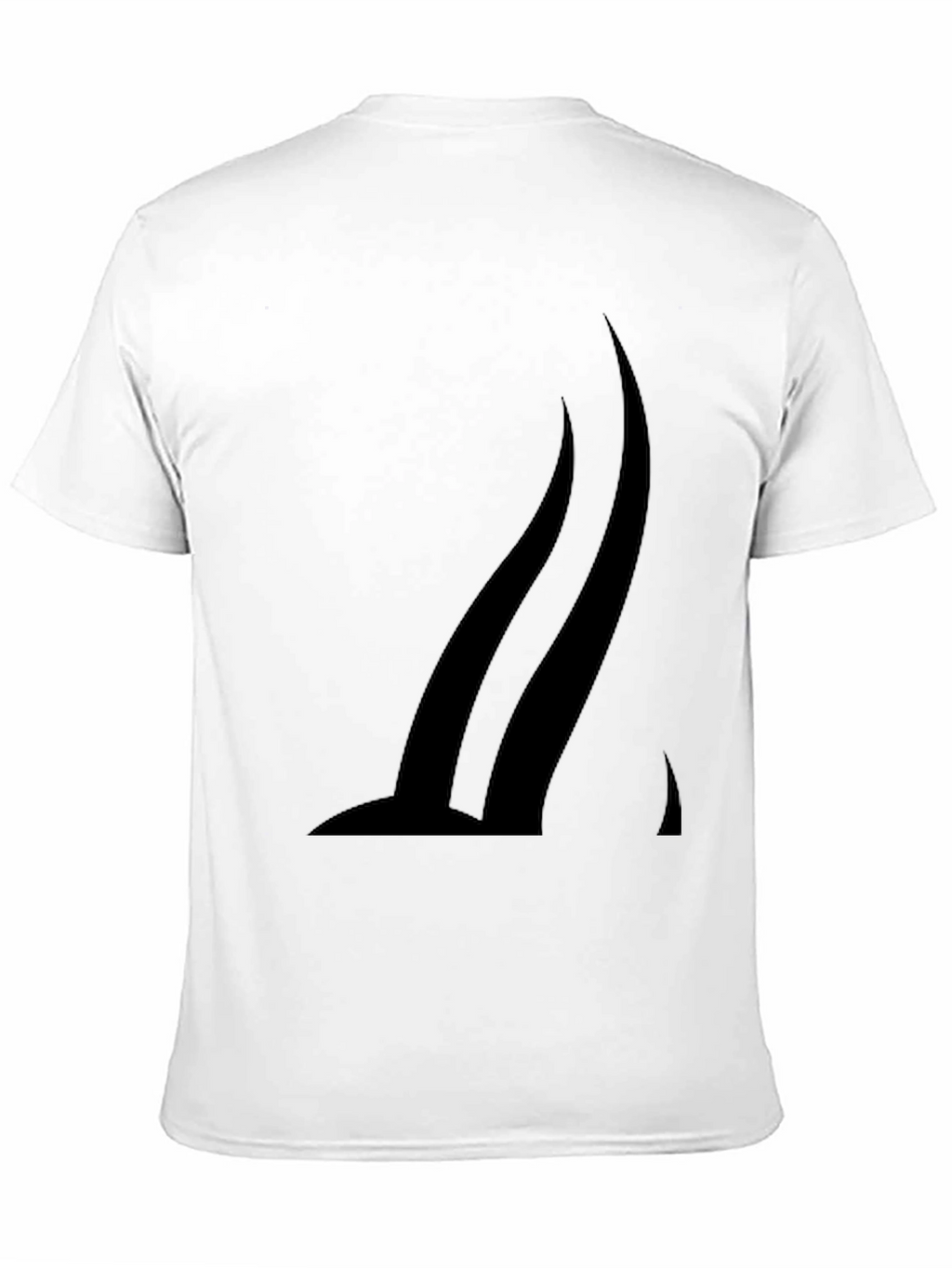 Modern Black T-Shirt with Abstract Graphic Design