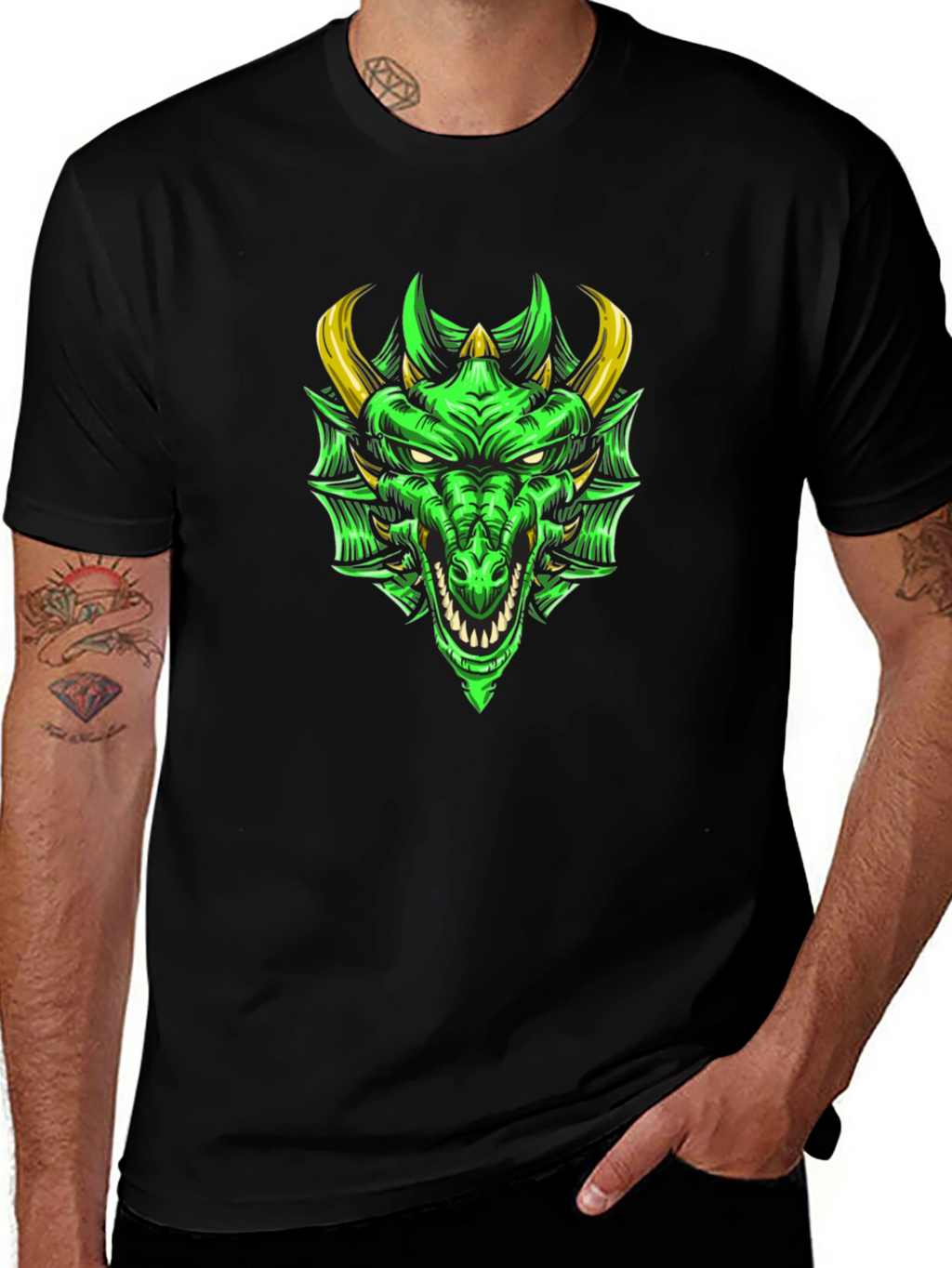 Dragon Graphic Tee - Cool Mens T-Shirt