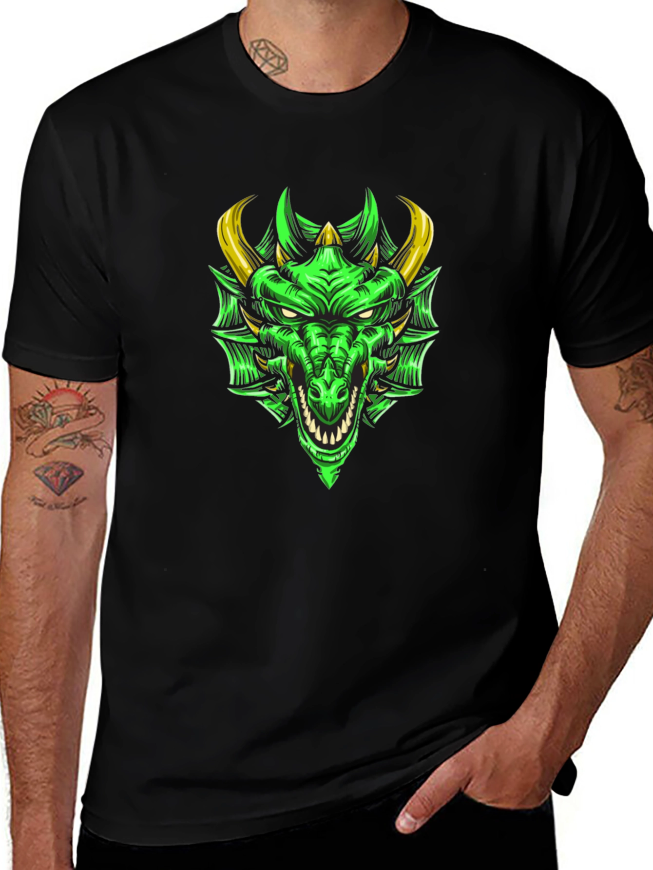 Dragon Graphic Tee - Cool Mens T-Shirt