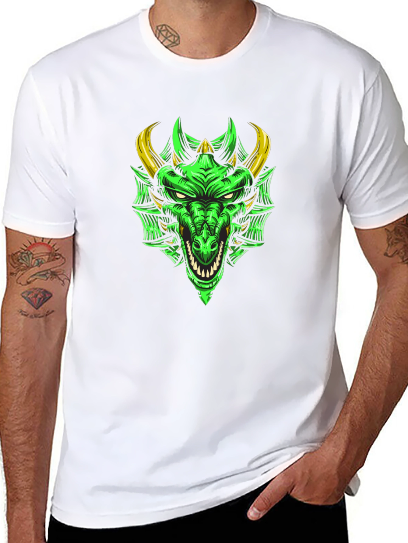 Dragon Graphic Tee - Cool Mens T-Shirt