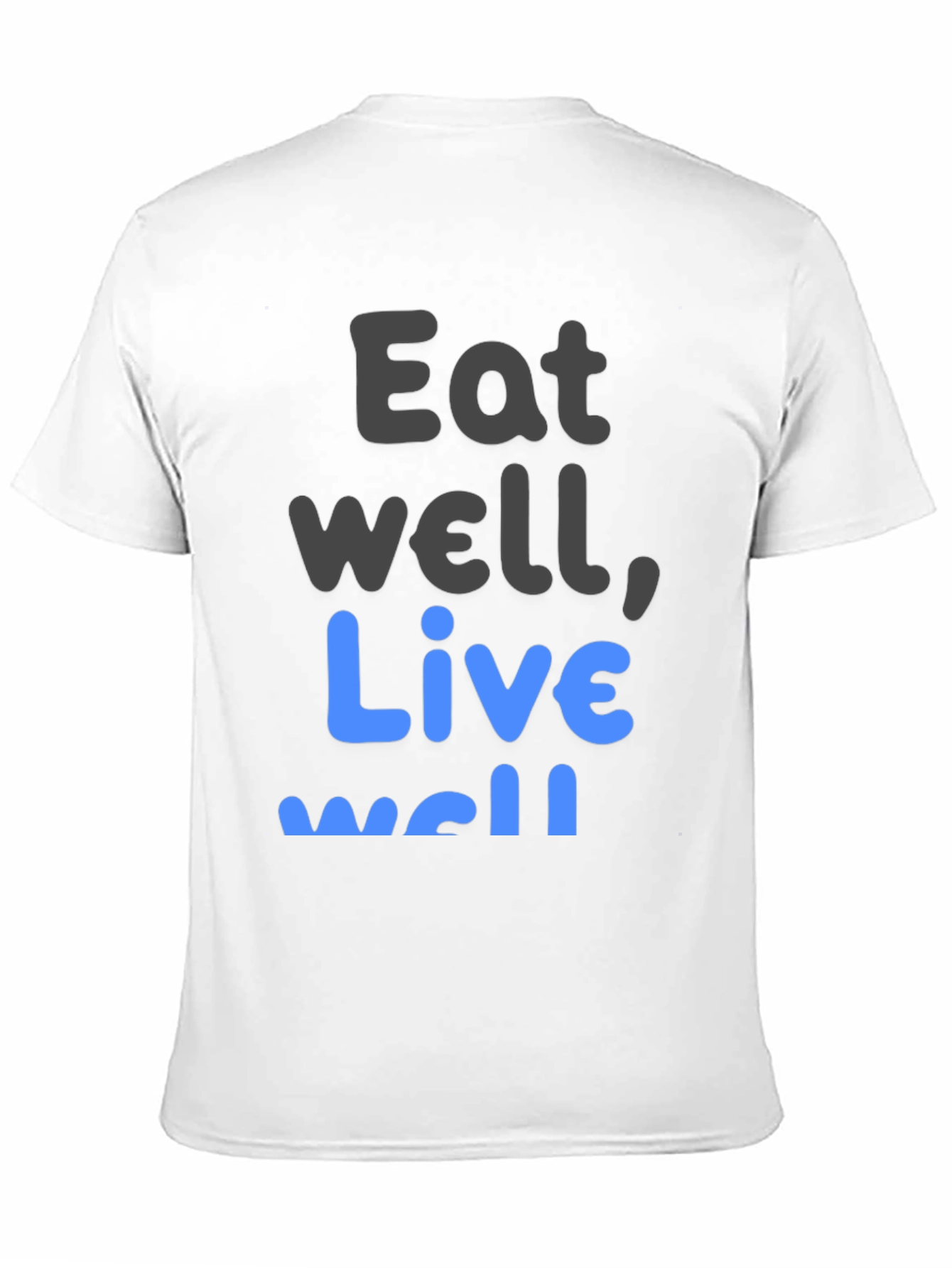 Eat Well Live Well T-Shirt Black