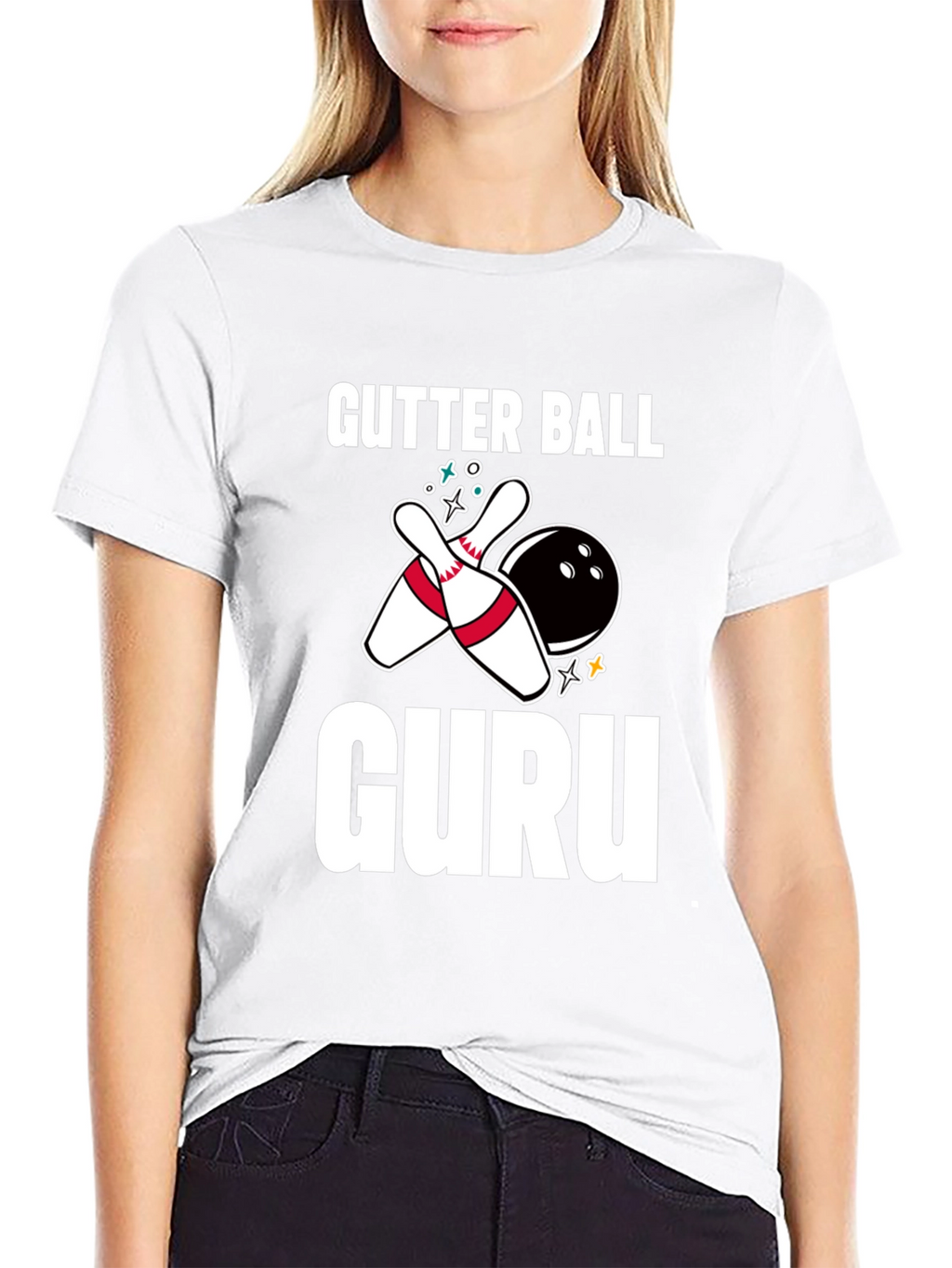 Gutter Ball Guru Bowling Graphic Tee