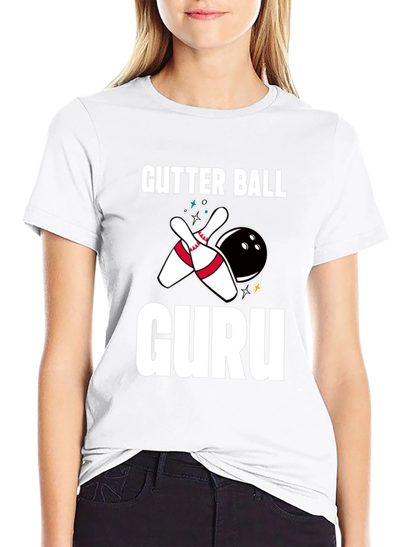 Gutter Ball Guru Bowling Graphic Tee