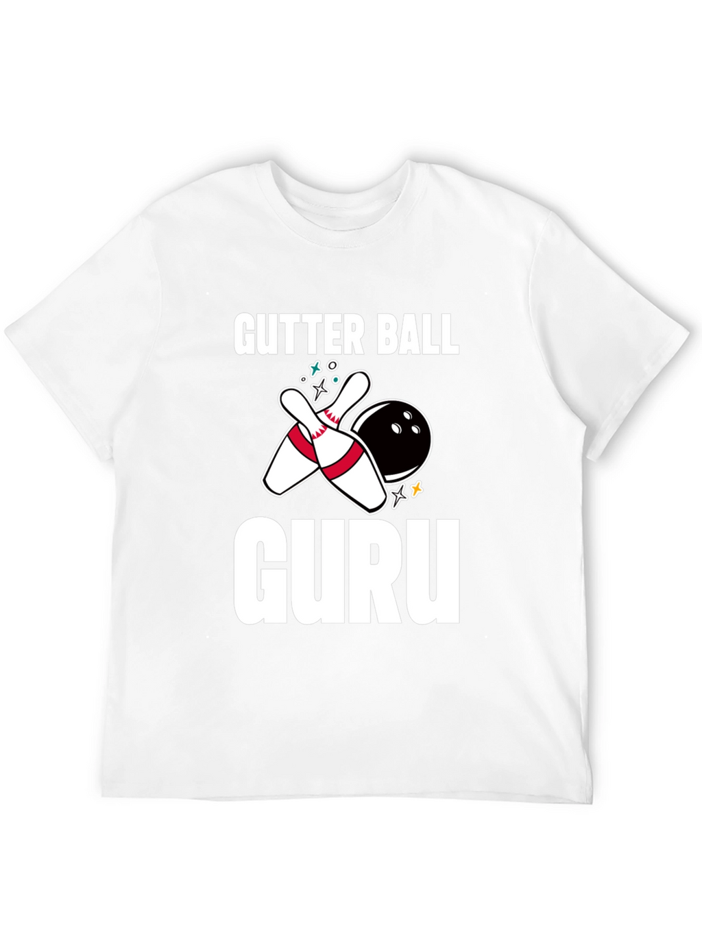 Gutter Ball Guru Bowling Graphic Tee