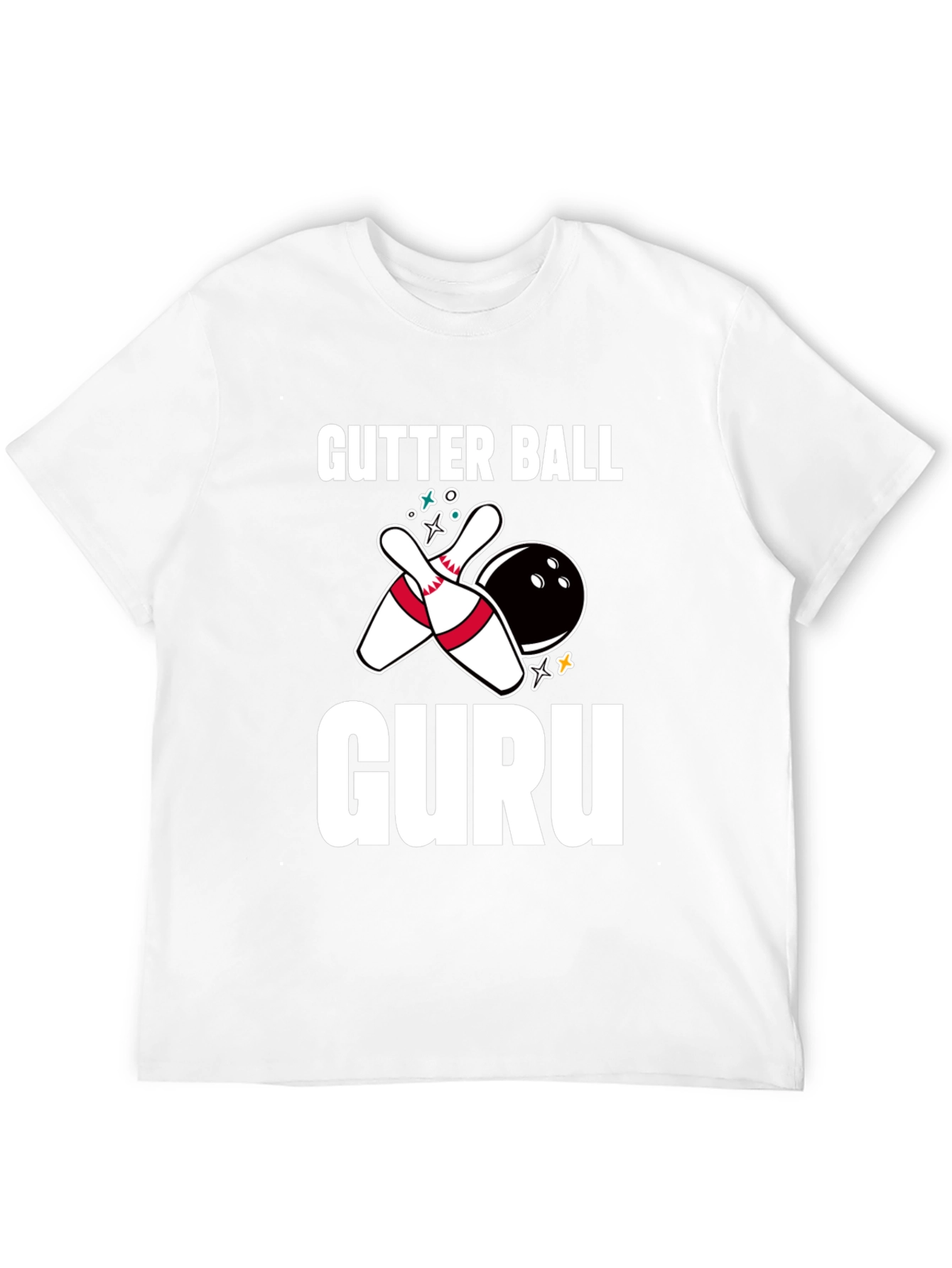 Gutter Ball Guru Bowling Graphic Tee