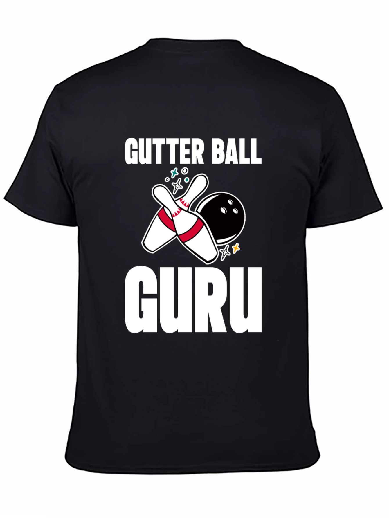 Gutter Ball Guru Bowling Graphic Tee