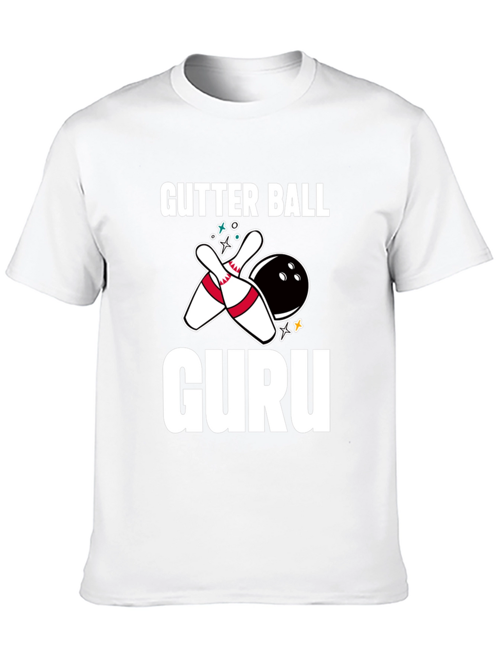 Gutter Ball Guru Bowling Graphic Tee