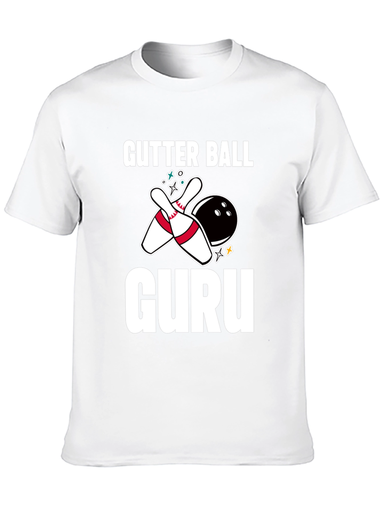 Gutter Ball Guru Bowling Graphic Tee