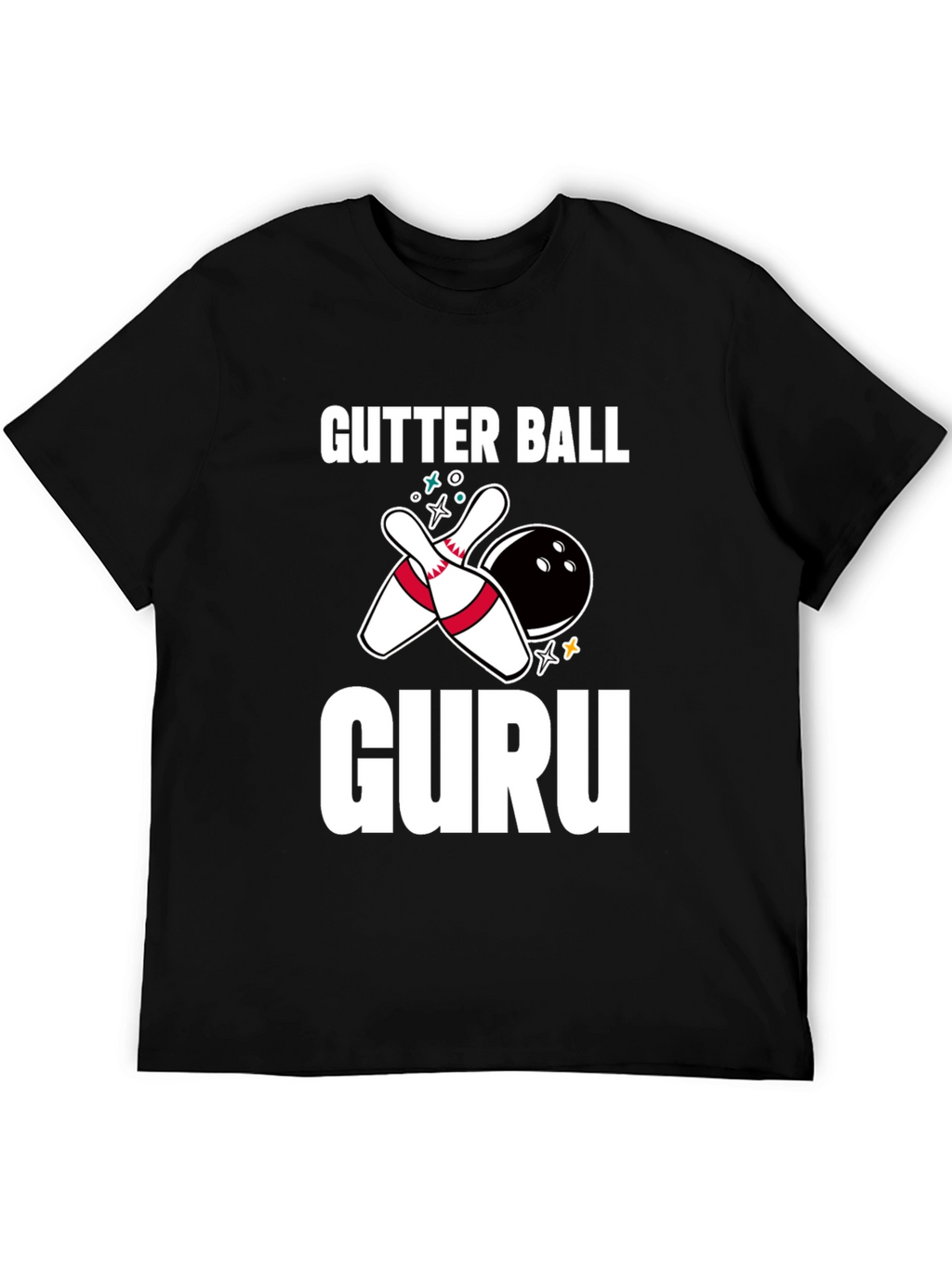 Gutter Ball Guru Bowling Graphic Tee