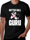 Gutter Ball Guru Bowling Graphic Tee