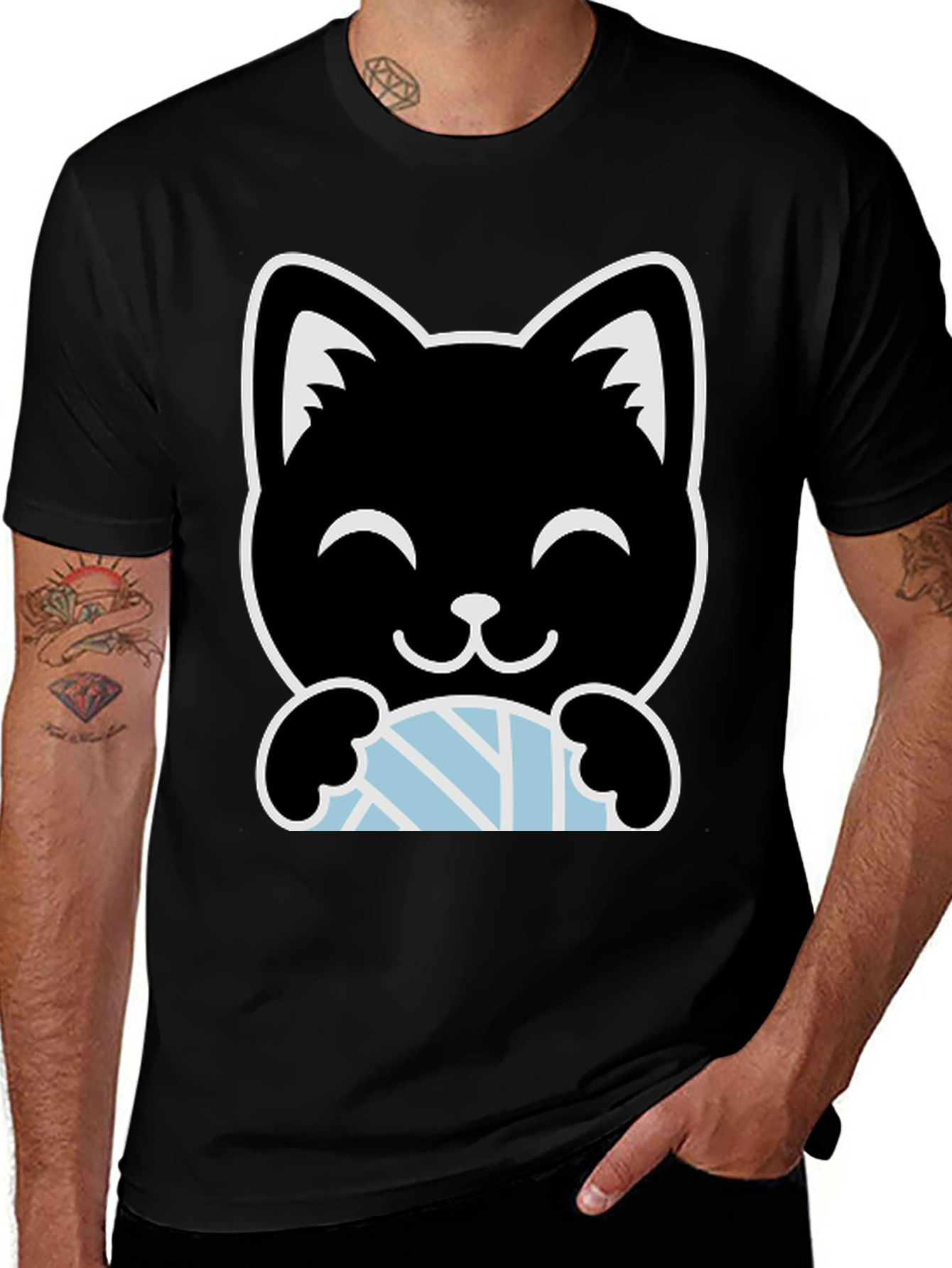 Cute Cat Volleyball T-Shirt