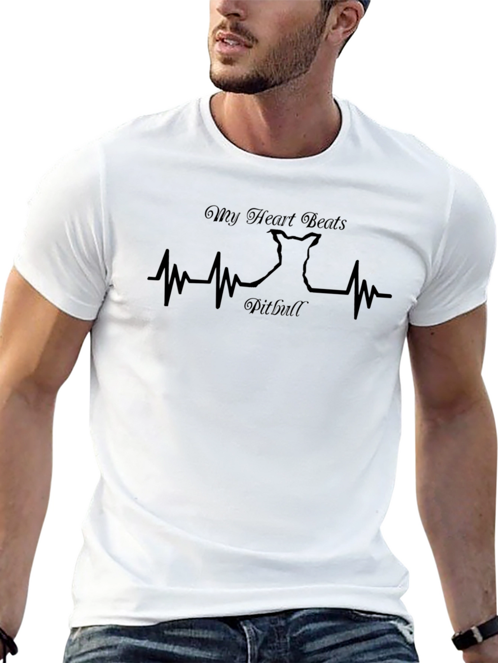 My Heart Beats Pitbull T-Shirt