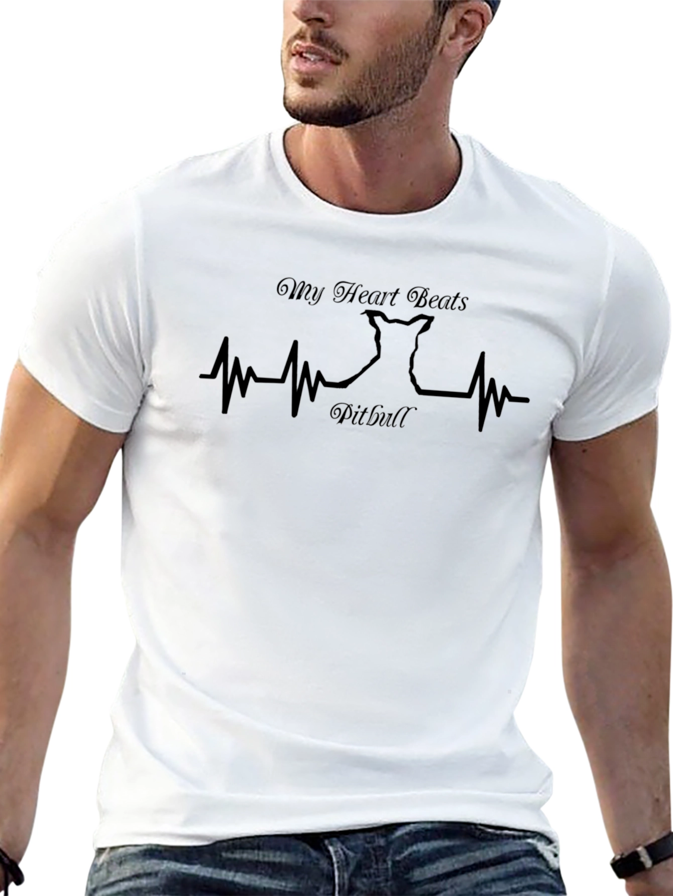 My Heart Beats Pitbull T-Shirt