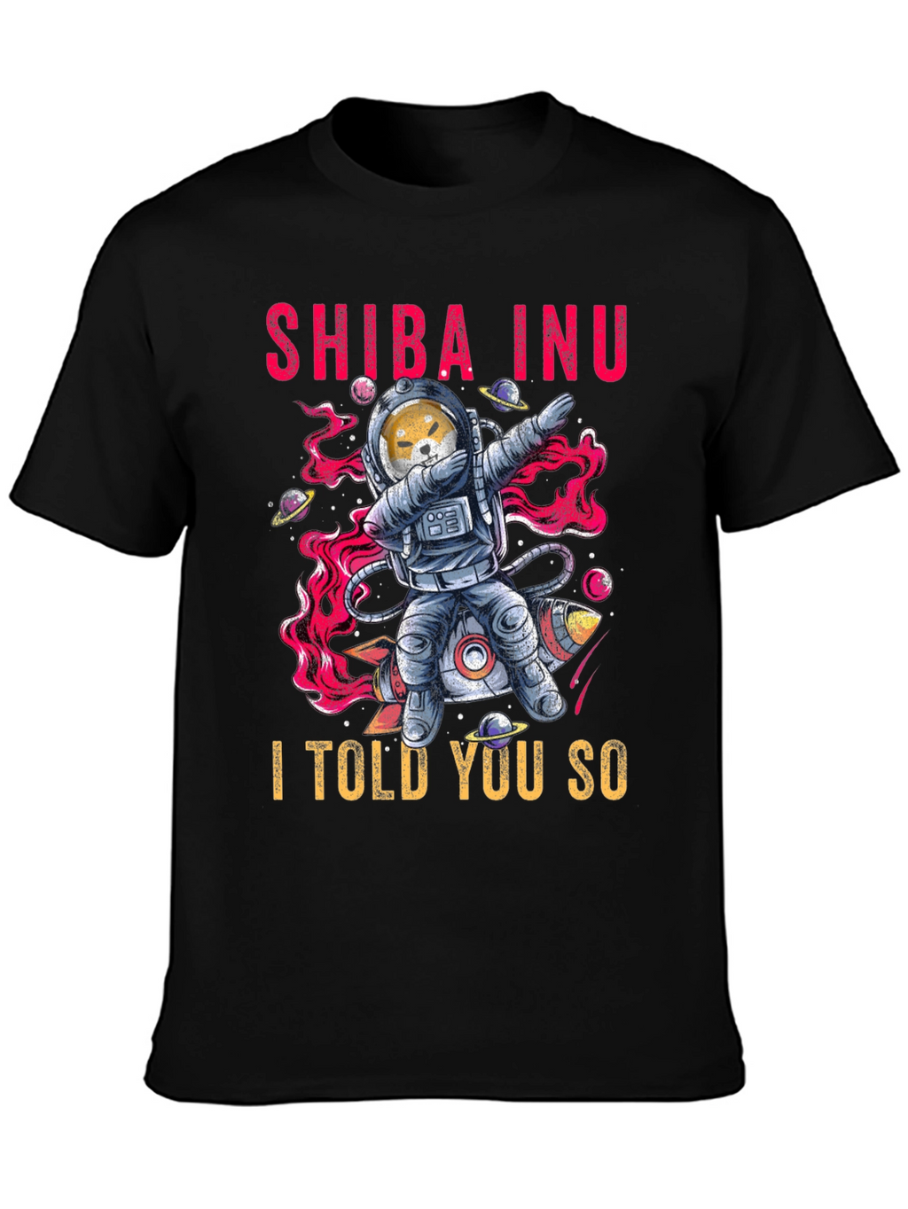 Shiba Inu Dab Astronaut T-Shirt