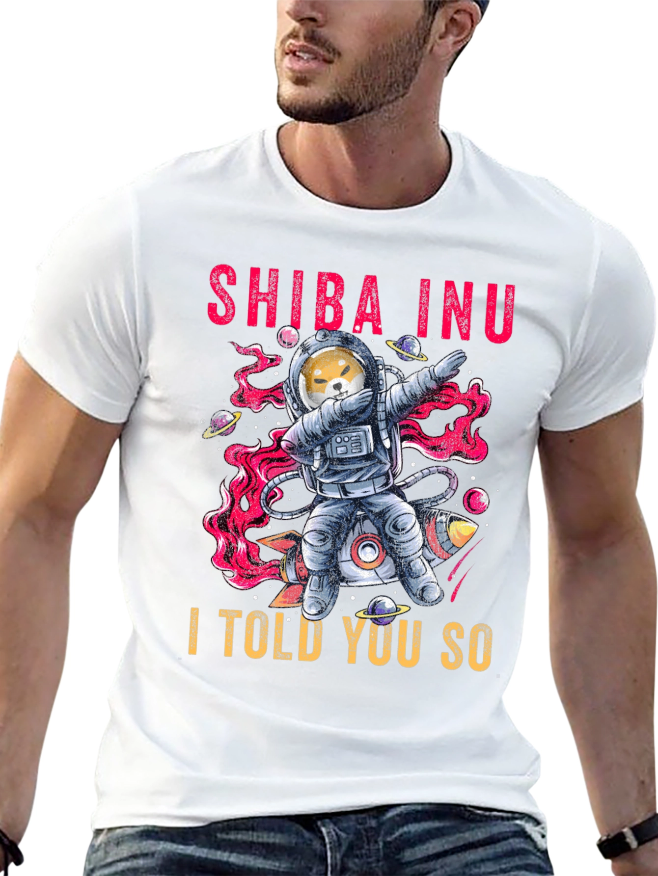 Shiba Inu Dab Astronaut T-Shirt