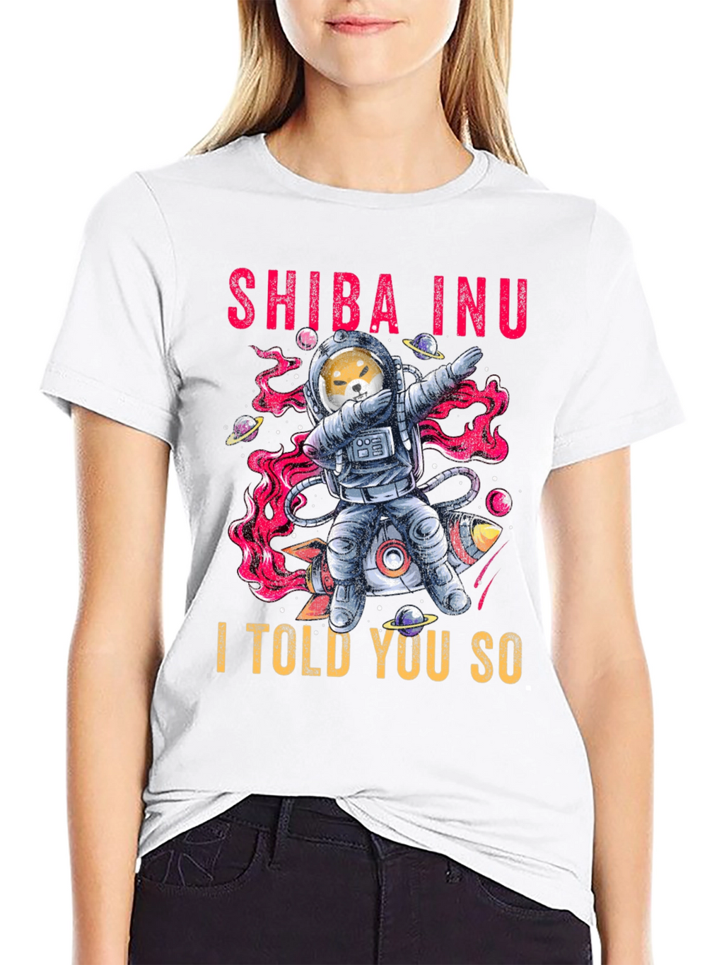 Shiba Inu Dab Astronaut T-Shirt