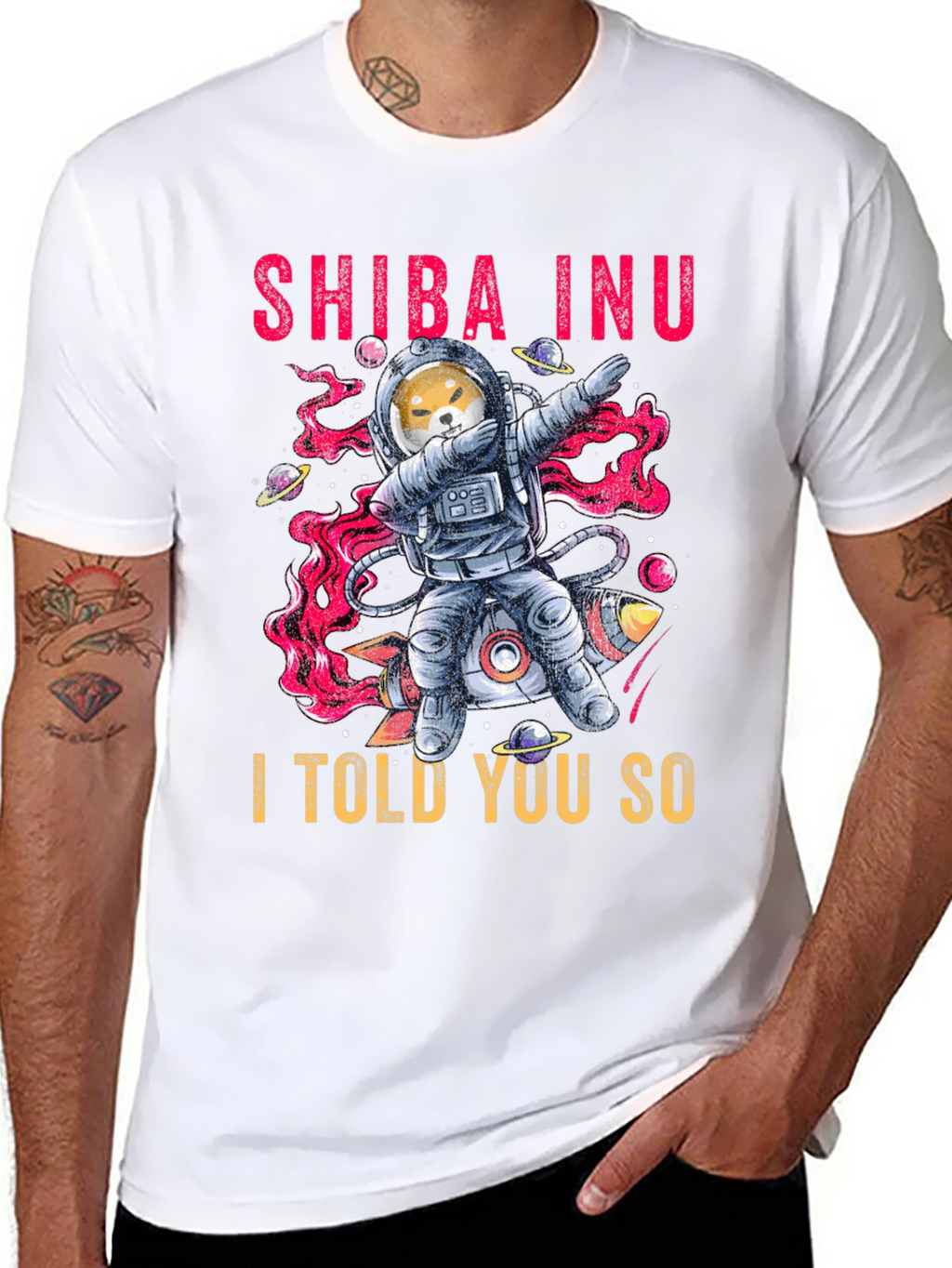 Shiba Inu Dab Astronaut T-Shirt