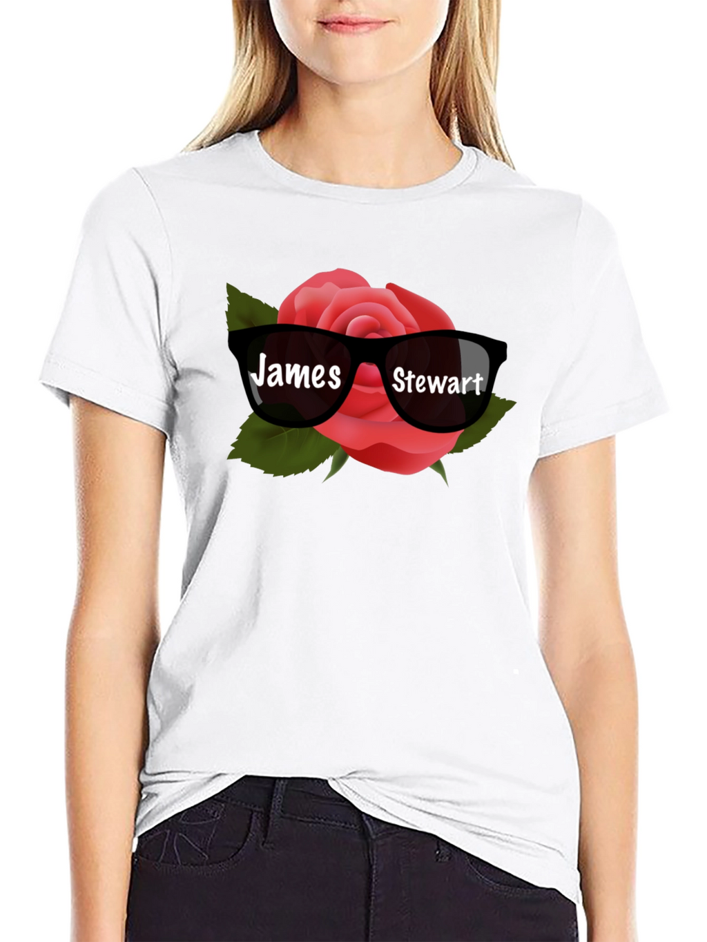 James Stewart Rose Sunglasses Graphic Tee