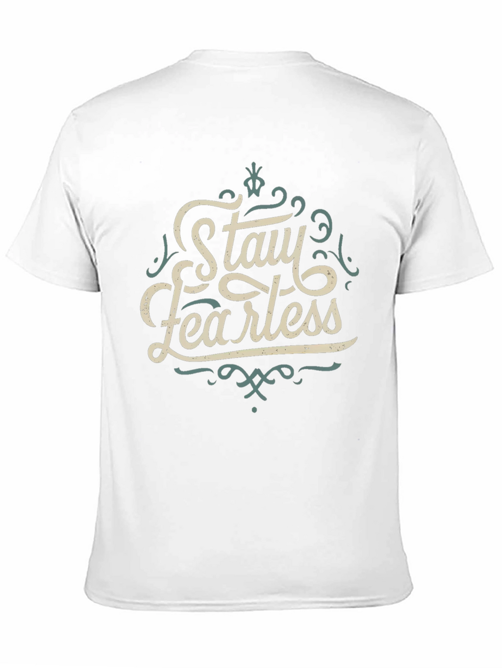 Stay Fearless Graphic Tee - Black Crewneck T-Shirt