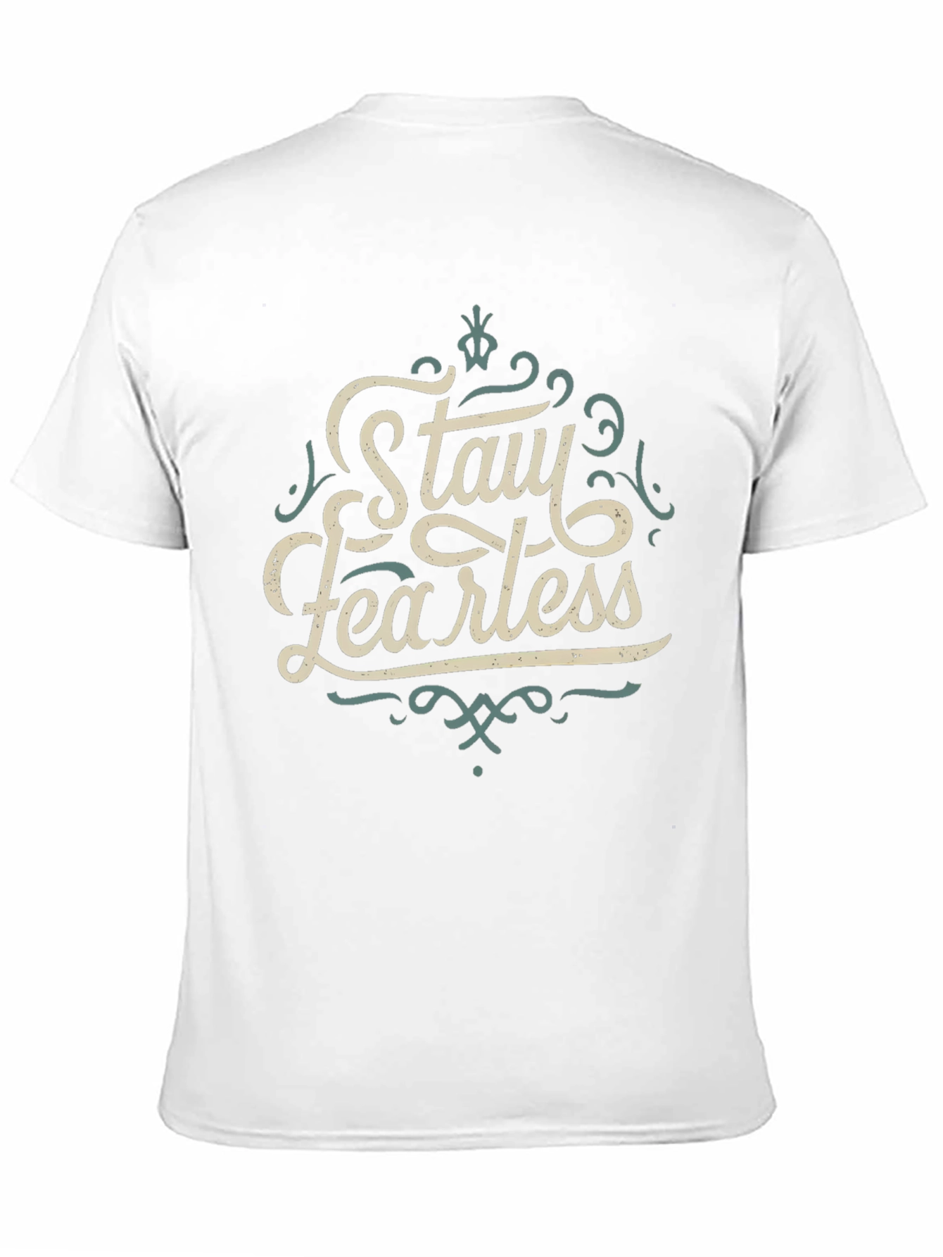 Stay Fearless Graphic Tee - Black Crewneck T-Shirt