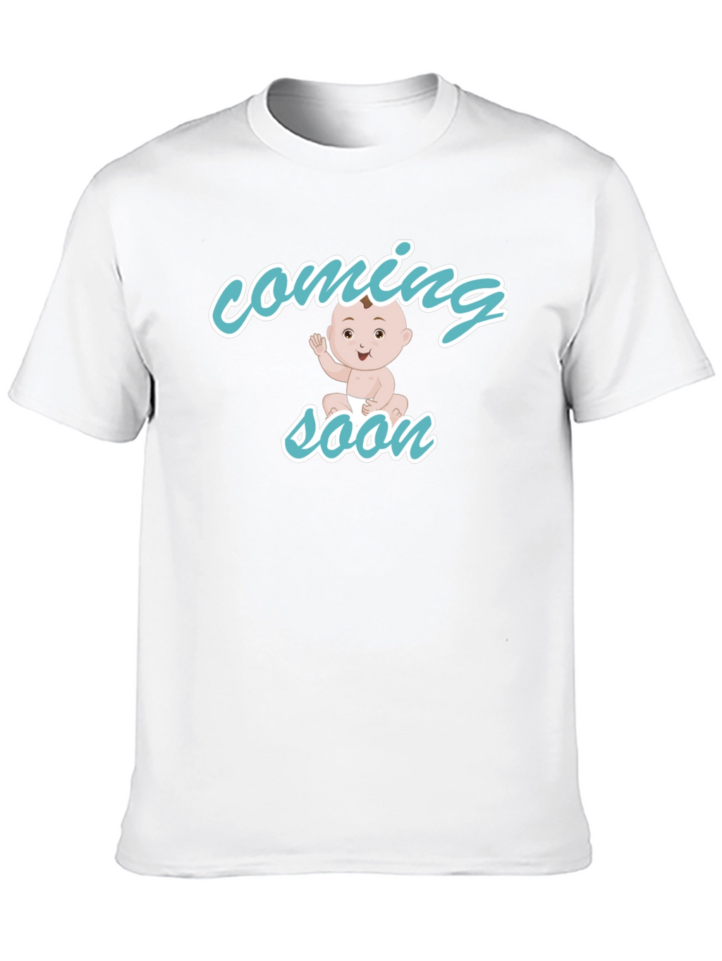 Baby Coming Soon Black T-Shirt