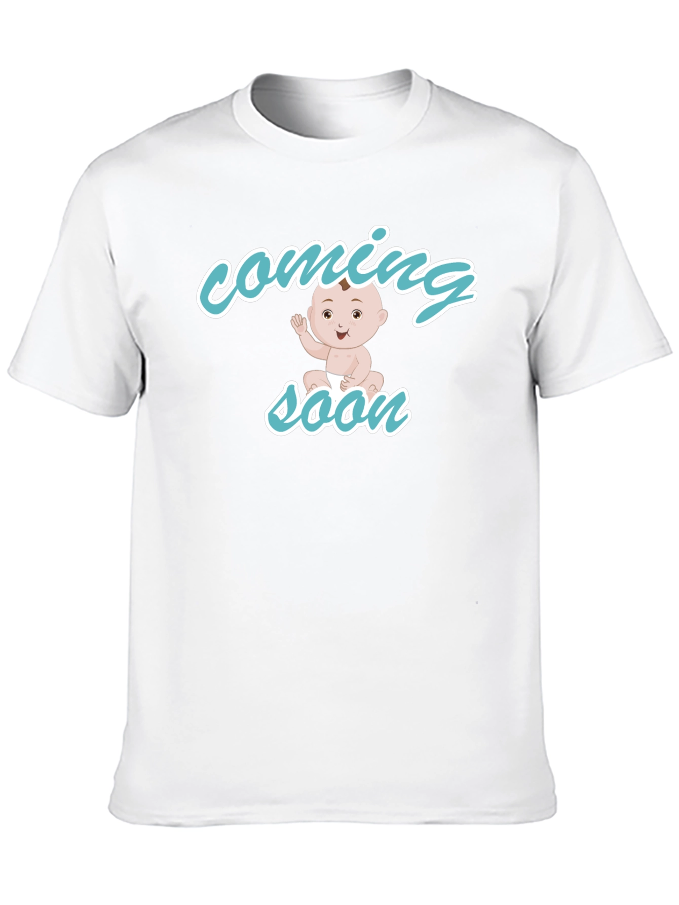 Baby Coming Soon Black T-Shirt