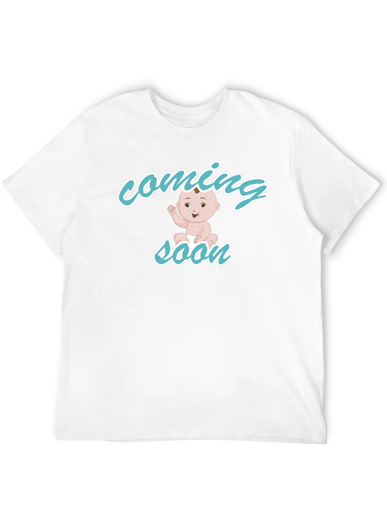 Baby Coming Soon Black T-Shirt
