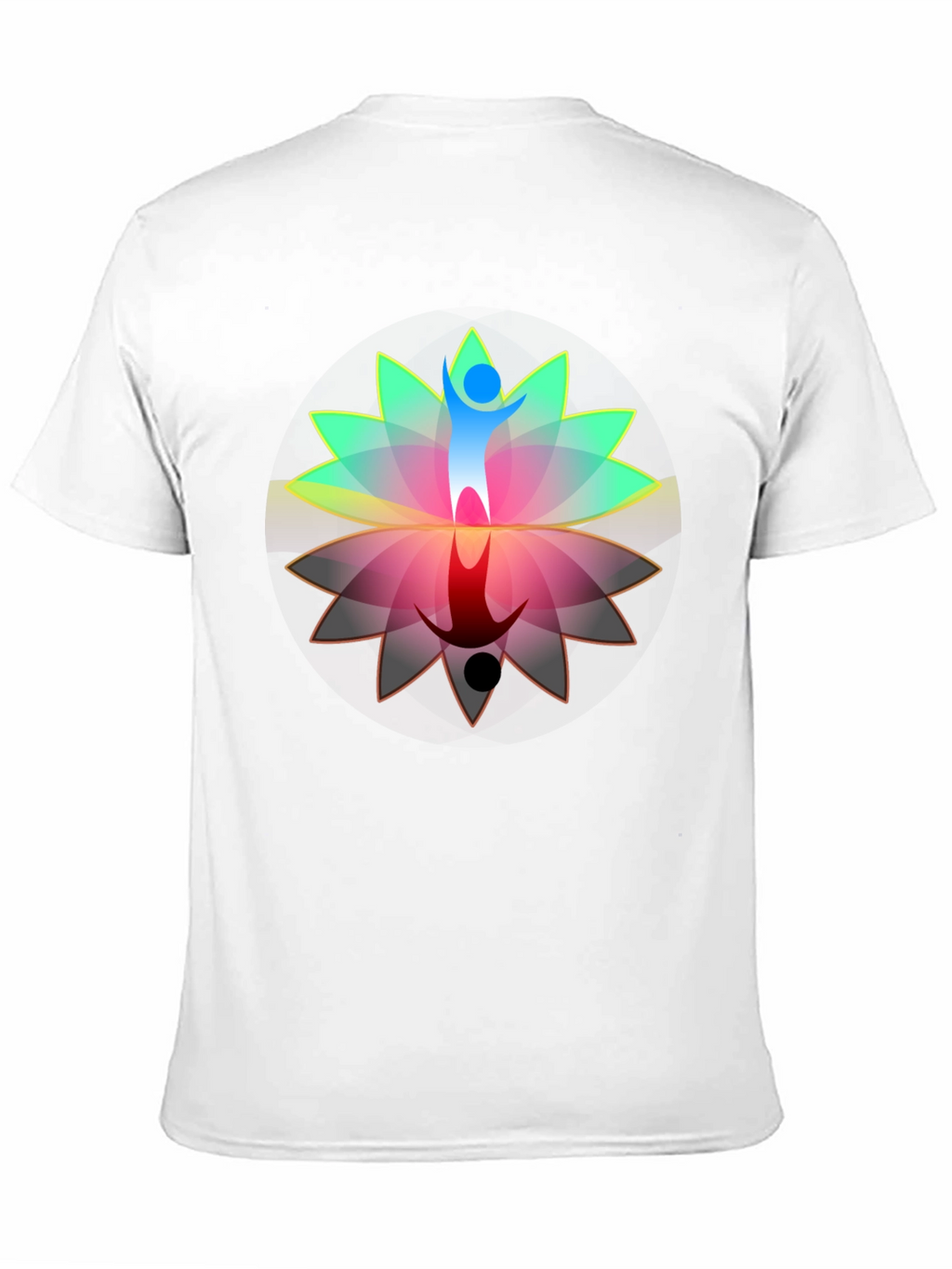 Lotus Reflection Graphic T-Shirt - Black