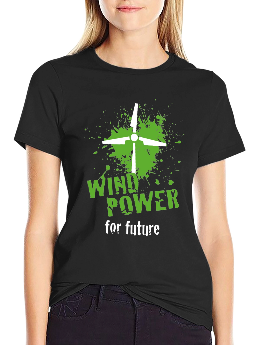 Wind Power T-Shirt Eco-Friendly Design