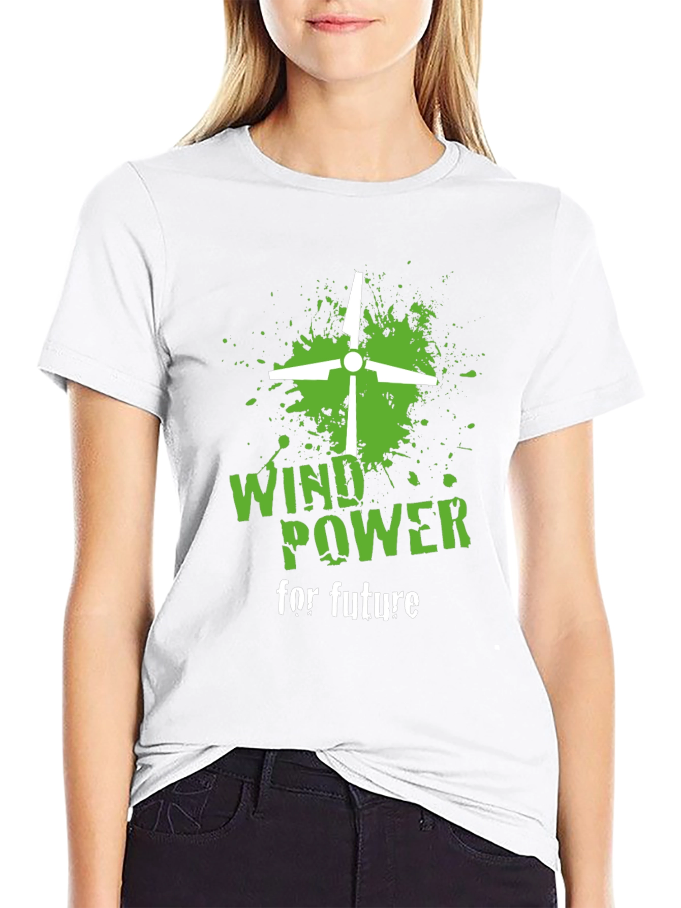 Wind Power T-Shirt Eco-Friendly Design