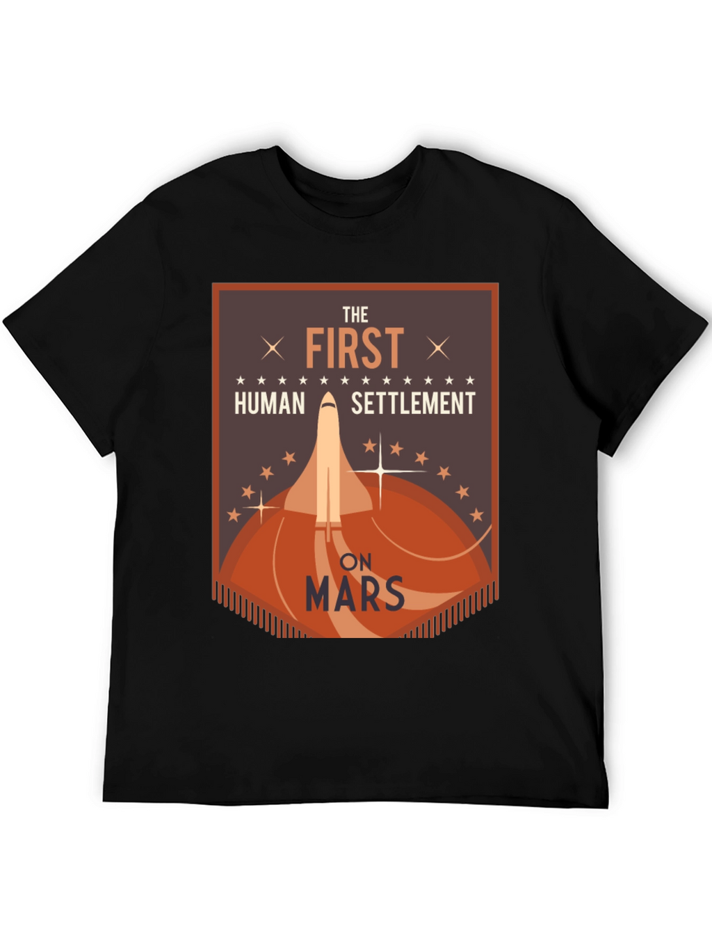 First Human Settlement on Mars Graphic T-Shirt